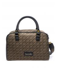 BRACCIALINI MONOGRAM Bolso satchel en tejido jacquard - Bolsos Mujer