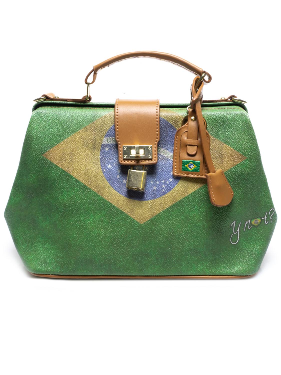 Ynot Flag Vintage Bolso De Mano, Con Bandolera Brasil - A Precios De