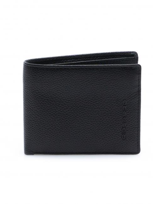 PIQUADRO X1 Billetera de cuero negro - Carteras Hombre