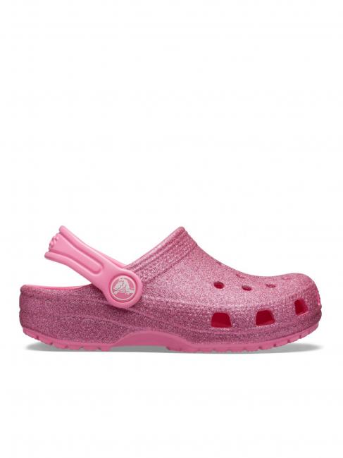 CROCS CLASSIC GLITTER CLOG KIDS Sandalia zueco limonada rosa - Zapatos de bebé