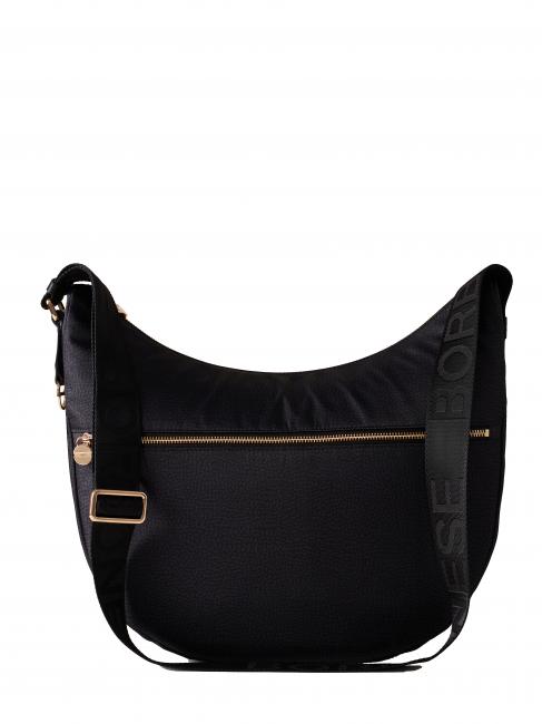 BORBONESE BORBONESO Bolso LUNA Hobo, mediano negro oscuro - Bolsos Mujer