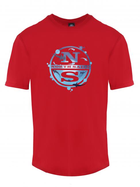 NORTH SAILS SEA LOGO Camiseta de algodón rojo - camiseta