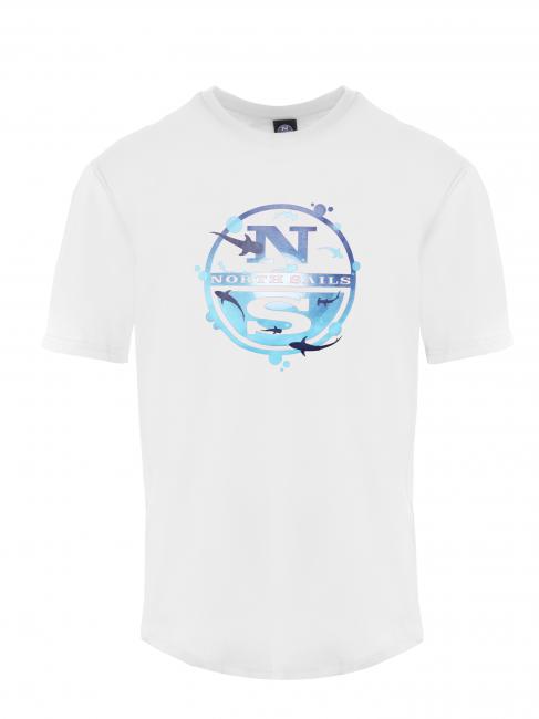 NORTH SAILS SEA LOGO Camiseta de algodón blanco - camiseta