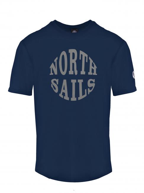 NORTH SAILS ROUND LOGO Camiseta de algodón azul marino - camiseta