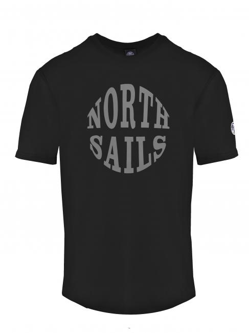 NORTH SAILS ROUND LOGO Camiseta de algodón negro - camiseta