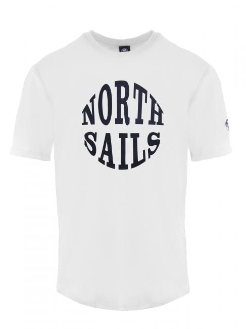 NORTH SAILS ROUND LOGO Camiseta de algodón blanco - camiseta