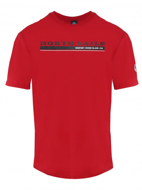 NORTH SAILS NEWPORT Camiseta de algodón rojo - camiseta