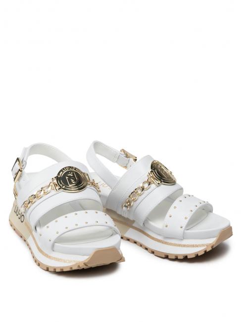 LIUJO MAXI WONDER sandalias con tira trasera zapatilla kylie 4 blanco - Zapatos Mujer