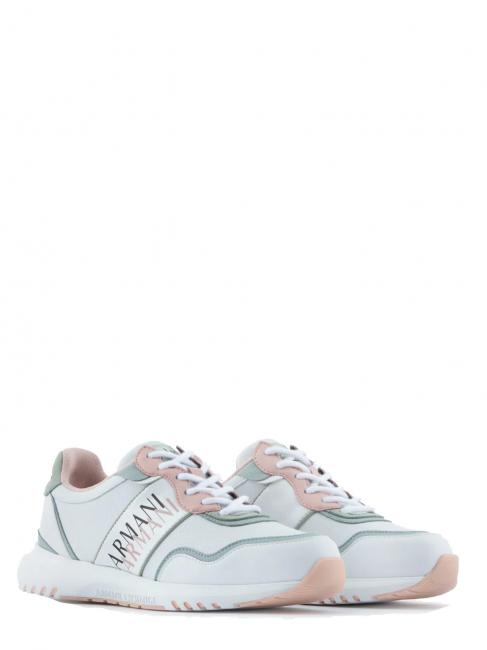 ARMANI EXCHANGE SNEAKERS Donna  op.blanco + rosa - Zapatos Mujer