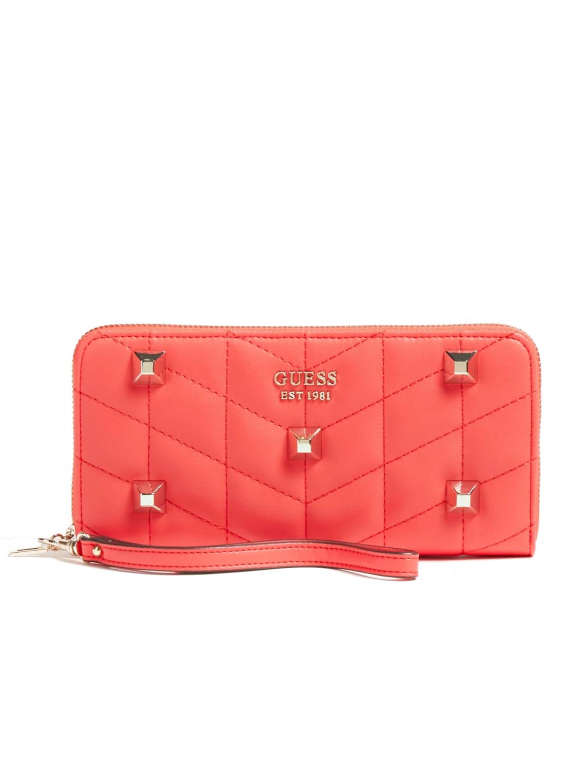 Guess Brera Grande Con Cremallera Rojo Hibisco - ¡Compra A Precios De Outlet!