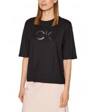 CALVIN KLEIN MESH LOGO Camiseta de corte holgado Ck negro - camiseta - 1