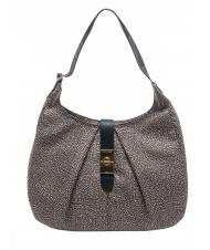 BORBONESE HOBO CORTINA MEDIUM Bolso bandolera mediano - Bolsos Mujer