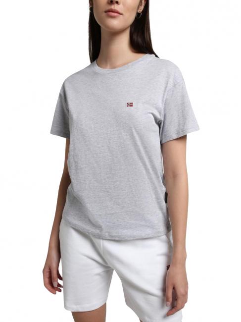 NAPAPIJRI SALIS SS W 2 Camiseta de algodón mezcla gris claro - camiseta