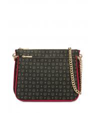POLLINI HERITAGE  Bolso de hombro con cadena laca negra - Bolsos Mujer - 1