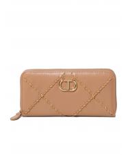 TWINSET BIG STITCHING Cartera grande con cremallera - Carteras Mujer