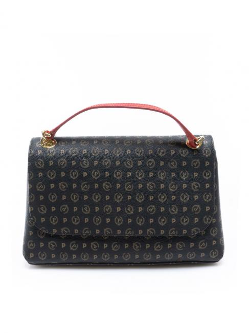 POLLINI HERITAGE Bolso bandolera mediano laca negra - Bolsos Mujer