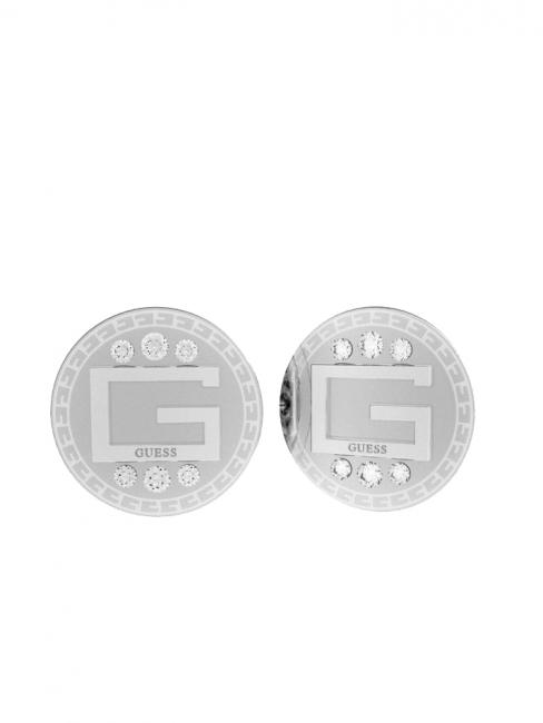 GUESS G COIN STUDS Aretes SILVER - Pendientes