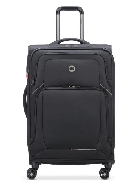 DELSEY OPTIMAX LITE Trolley Mediano, Ampliable negro - Trolley Semirrígidos