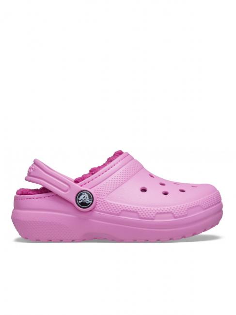 CROCS CLASSIC LINED CLOG TODDLER Zueco acolchado caramelo rosa - Zapatos de bebé