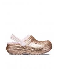 CROCS CLASSIC LINED GLITTER KIDS Zueco acolchado - Zapatos de beb&eacute;