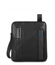 PIQUADRO PULSE Bolso de cuero negro - Bandoleras Hombre - 1