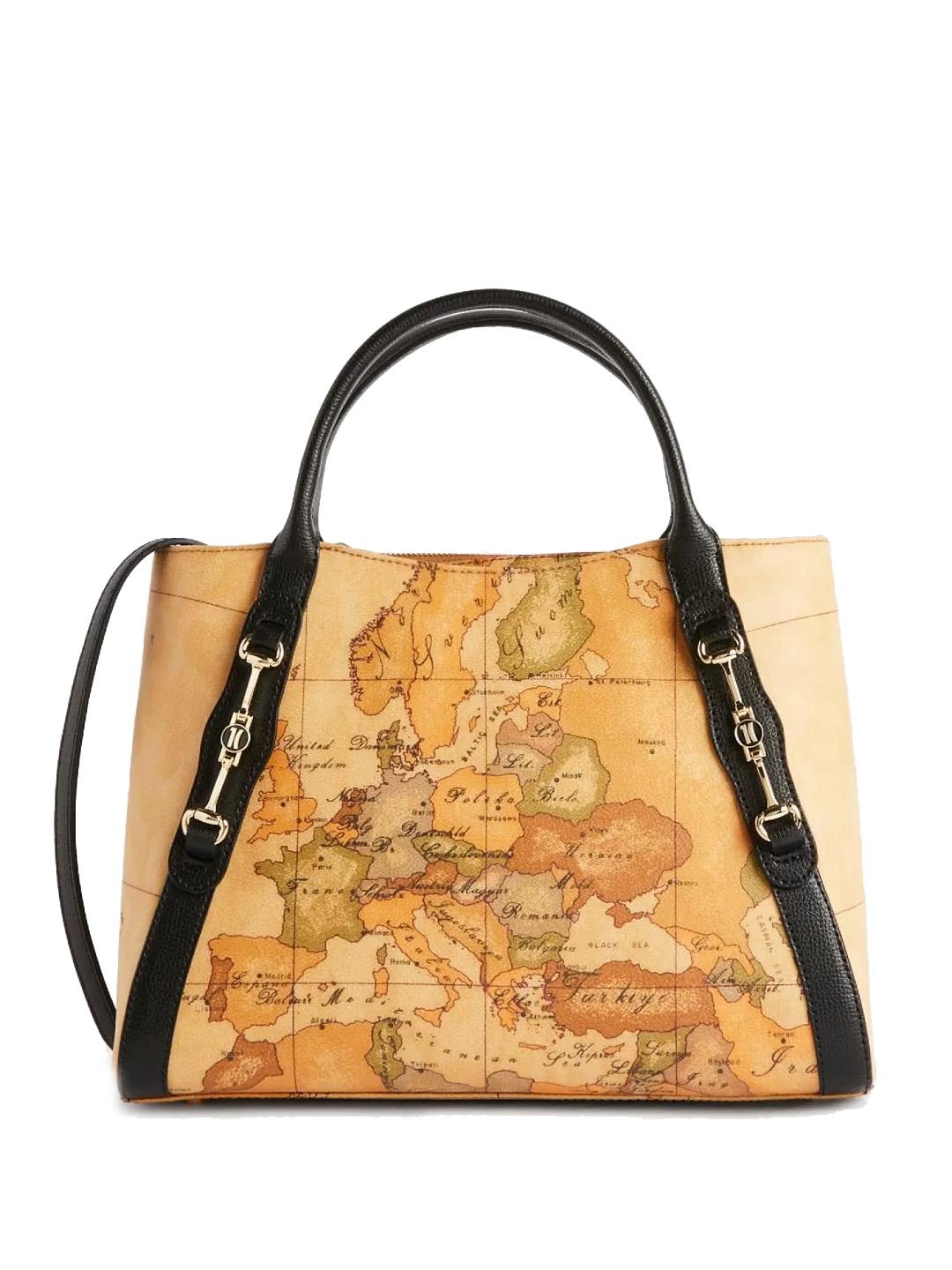 Martini Prima Classe Geo Tuscany Bolso De Mano Con Bandolera Negro - ¡Compra A Precios De