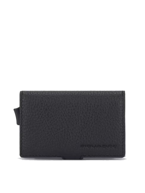 PIQUADRO MODUS RESTYLG Tarjetero de piel negro - Carteras Hombre