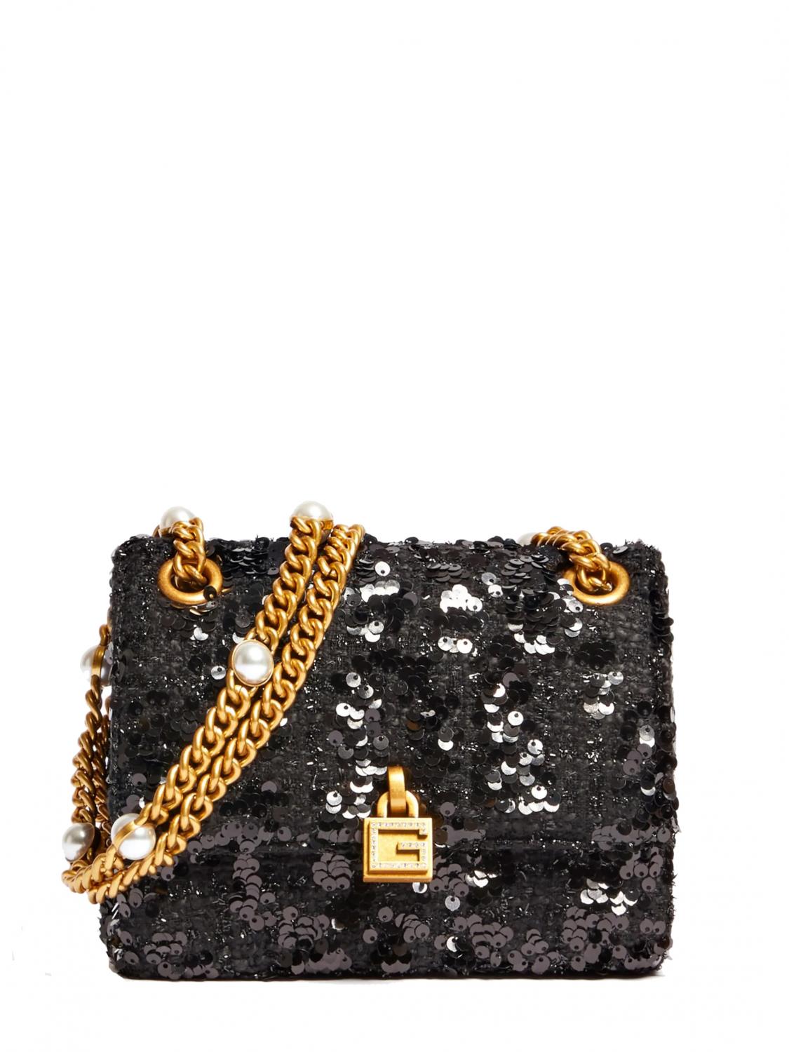 Guess Virtual Bolso De Hombro Hombro Negro - ¡Compra En Sac!