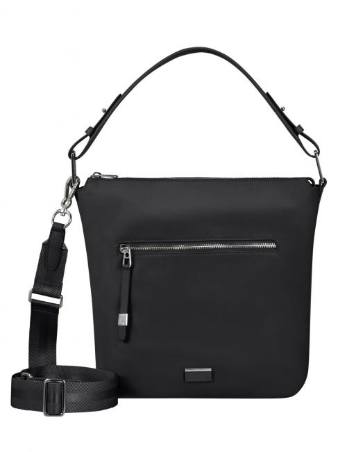 SAMSONITE BE-HER Bolso bombonera mediano con bandolera NEGRO - Bolsos Mujer