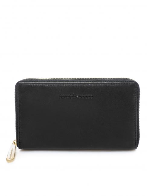 ROCCOBAROCCO Portafoglio grande zip around in pelle  negro - Carteras Mujer