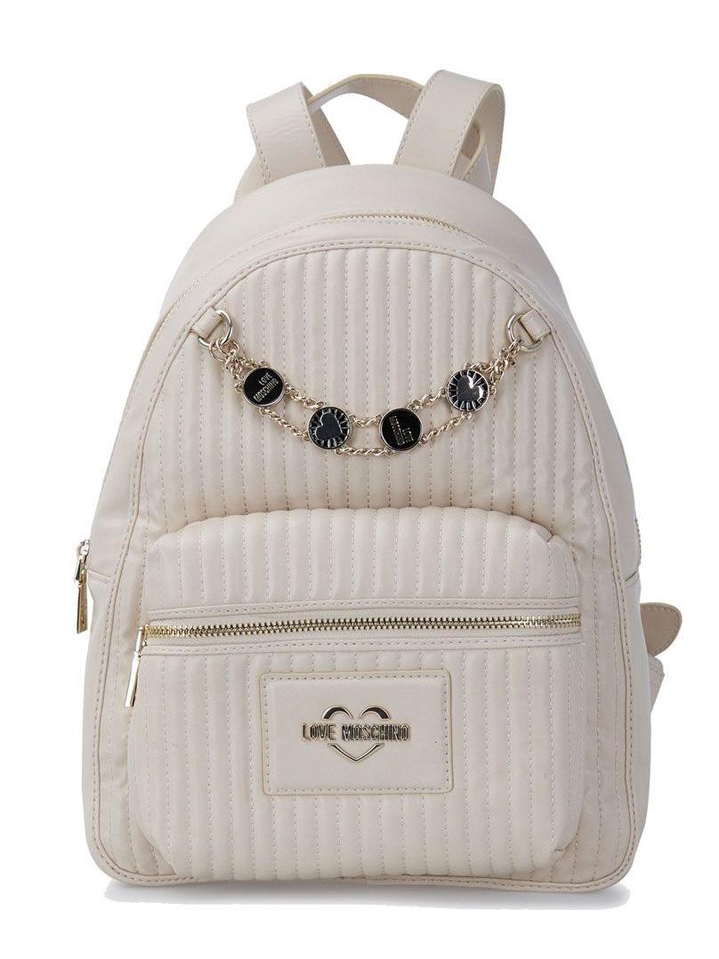 Love Moschino Zaino Con Catena Charm Marfil Compra A Precios De