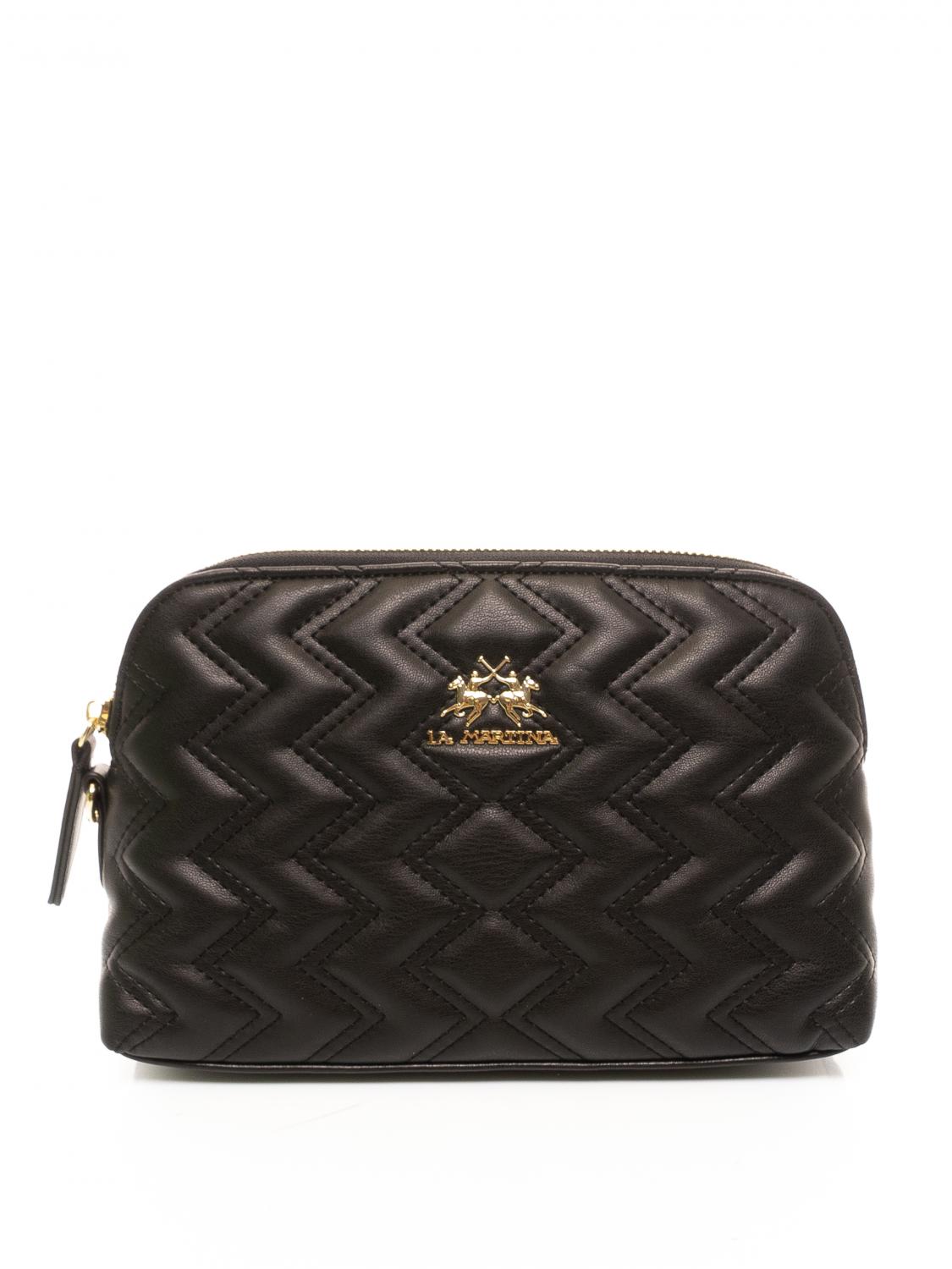 La Martina Angelina Bolso De Mano Negro Compra A Precios De Outlet