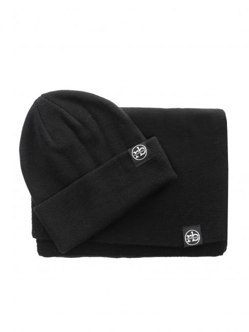 ROCCOBAROCCO Set sciarpa e berretto beanie  negro - Bufandas