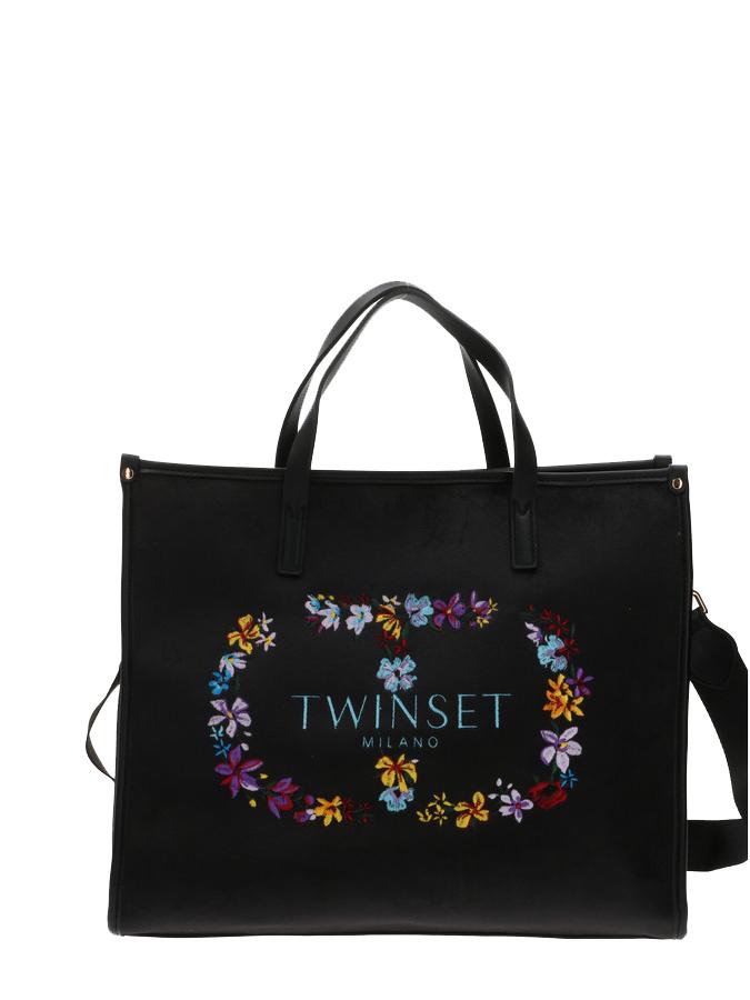 Twinset Borsa A Mano, Tracolla Floral Flor Ric.oval T - ¡Compra Precios De Outlet!