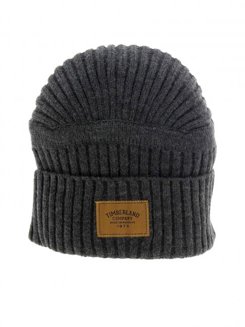 TIMBERLAND RIBBED Gorro con puño brezo de carbón - Sombreros