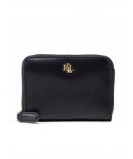 RALPH LAUREN RL LOGO Cartera pequeña de piel con cremallera - Carteras Mujer