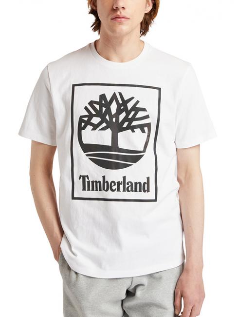TIMBERLAND GRAPHIC TREE-LOGO Camiseta de algodón, regular fit blanco - camiseta