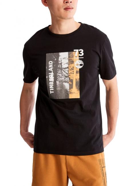 TIMBERLAND PHOTO Camiseta de algodón NEGRO - camiseta