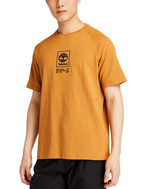 TIMBERLAND HW STACK Camiseta de algodón bota de trigo - camiseta