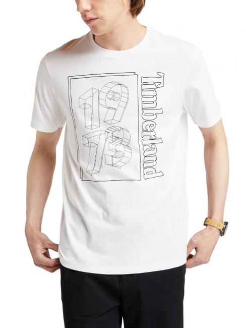 TIMBERLAND GRAPHIC 3 Camiseta de algodón blanco - camiseta
