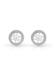 GUESS PAVE 4G LOGO STUDS Aretes SILVER - Pendientes - 1