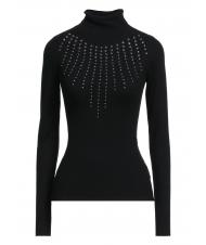 JOHN RICHMOND LENNON Abrigo de cuello alto negro - Su&eacute;teres de mujer - 1