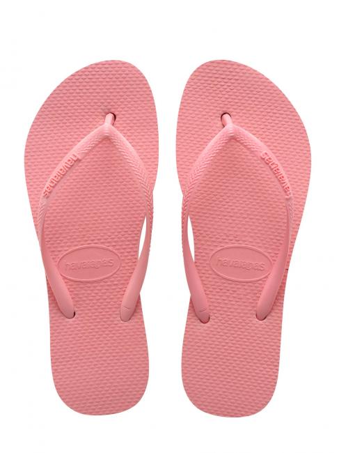 HAVAIANAS  SLIM FLATFORM Chanclas de mujer rosa macarrón - Zapatos Mujer