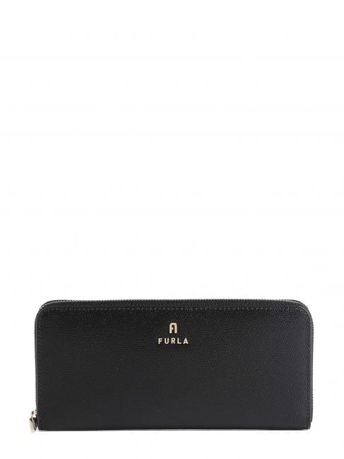 FURLA CAMELIA Cartera con cremallera alrededor negro - Bandoleras Hombre