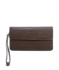 PIQUADRO CAMPIONARIO - WOSTOK Funda para celular en piel MORO - Bolsos Mujer - 1