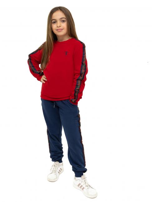 TRUSSARDI KUREJO Conjunto sudadera y pantalón rojo azul - Chándales para niños