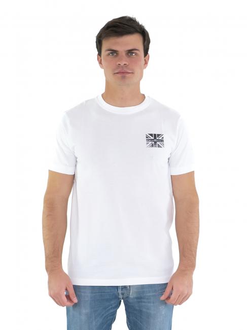 JOHN RICHMOND RAQUOT Camiseta con logo y bandera óptico blanco - camiseta