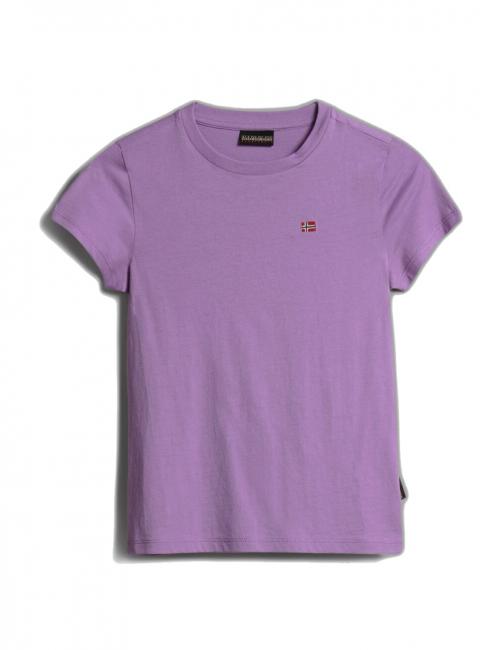 NAPAPIJRI K SALIS SS 2 Camiseta de algodón con microbandera pensamiento violeta - Camiseta niño