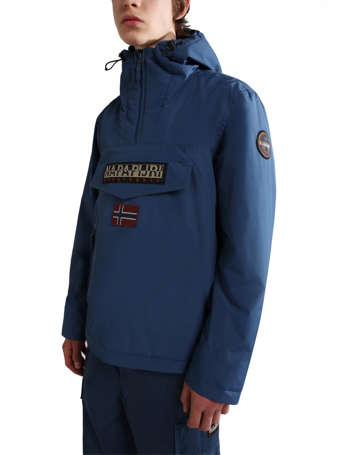 Napapijri Rainforest Winter 3 Chaqueta Impermeable Con Capucha Bandera Azul  - ¡Compra A Precios De Outlet!