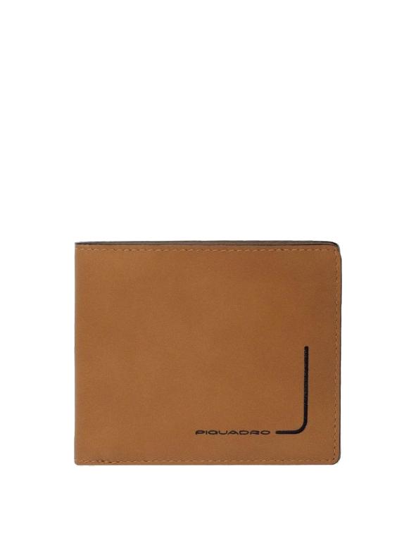 Piquadro Pqj Cartera De Piel Solapa Monedero Cuero - A Precios De Outlet!